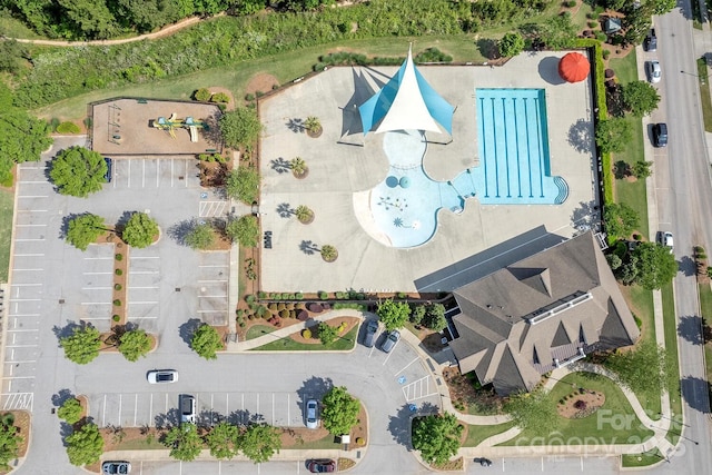 4268 Coachwhip Ave, Lancaster, SC 29720 - drone / aerial view of a pool