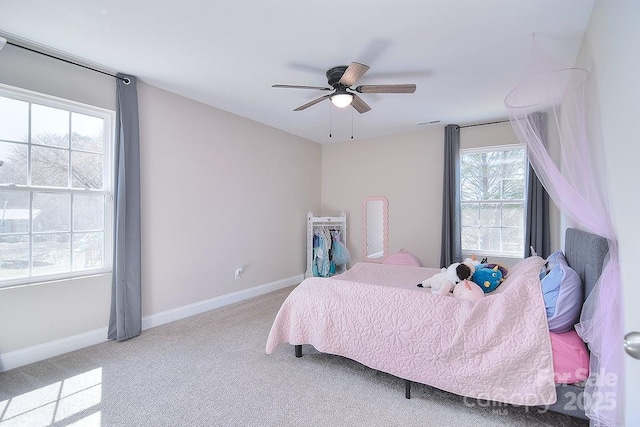 4017 Avis Way, Monroe, NC 28110 - bedroom featuring carpet floors and a ceiling fan