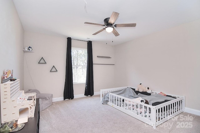 4017 Avis Way, Monroe, NC 28110 - bedroom featuring a crib, carpet flooring, and a ceiling fan