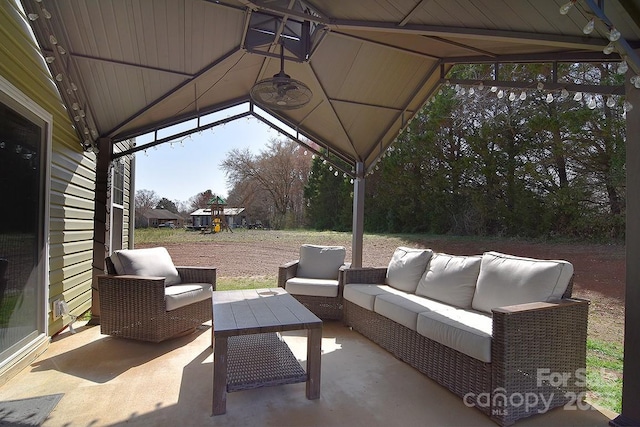4017 Avis Way, Monroe, NC 28110 - view of patio featuring an outdoor living space