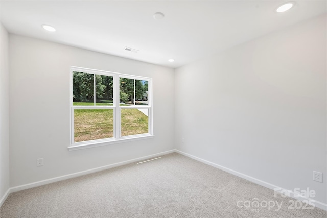 164 Meadow Glen Dr, Troutman, NC 28166 - carpeted empty room with recessed lighting