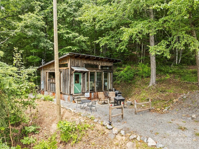 553 Paradise Mountain Rd, Canton, NC 28716 - view of outdoor structure with a forest view