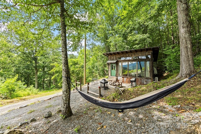 553 Paradise Mountain Rd, Canton, NC 28716 - view of yard featuring a view of trees