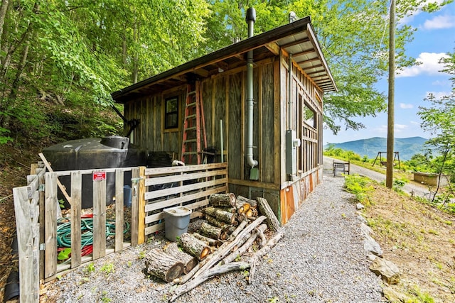 553 Paradise Mountain Rd, Canton, NC 28716 - view of outbuilding featuring a mountain view