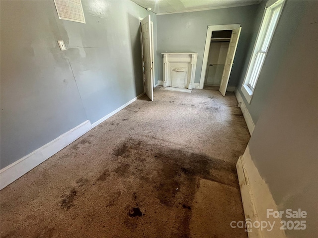119 Hemlock Ave, Kannapolis, NC 28081 - unfurnished bedroom with carpet floors and crown molding