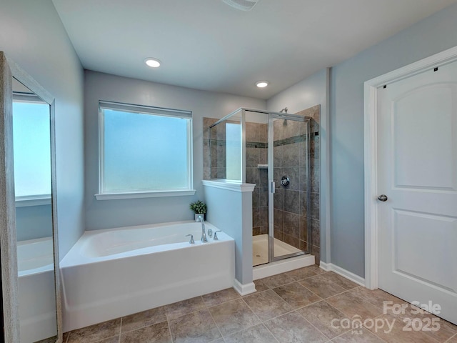 1324 Mona Vale Dr, Huntersville, NC 28078 - full bathroom featuring a bath and a stall shower