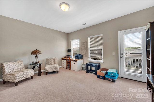 282 Harrison Ln, Locust, NC 28097 - living area featuring carpet and baseboards
