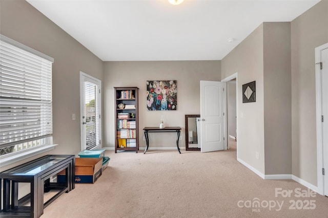 282 Harrison Ln, Locust, NC 28097 - living area with carpet floors and baseboards