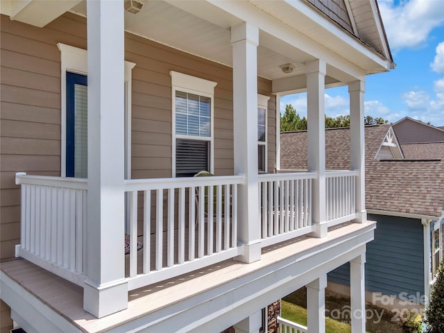 282 Harrison Ln, Locust, NC 28097 - view of home's exterior with a shingled roof and a porch