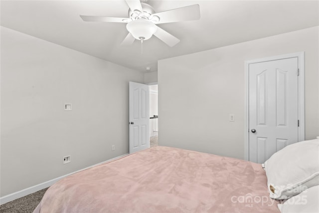1011 Wadsworth Ln, Indian Trail, NC 28079 - carpeted bedroom featuring a ceiling fan and baseboards