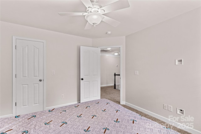 1011 Wadsworth Ln, Indian Trail, NC 28079 - unfurnished bedroom with carpet flooring and a ceiling fan