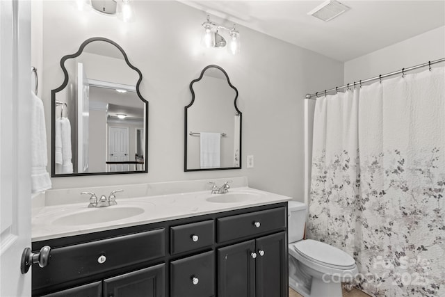 1011 Wadsworth Ln, Indian Trail, NC 28079 - full bath with double vanity and curtained shower