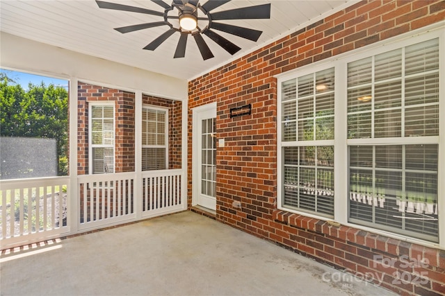 1011 Wadsworth Ln, Indian Trail, NC 28079 - view of patio featuring a ceiling fan
