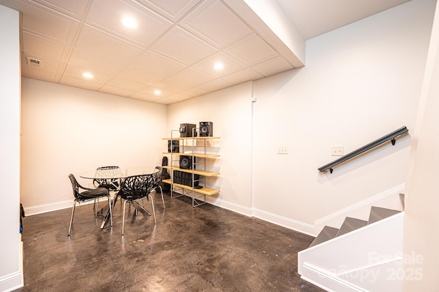 841 16th Avenue Ln NW, Hickory, NC 28601 - dining space with recessed lighting and finished concrete flooring