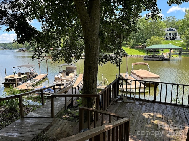 1590 Springpoint Rd Unit B, Rock Hill, SC 29732 - dock with a water view and boat lift