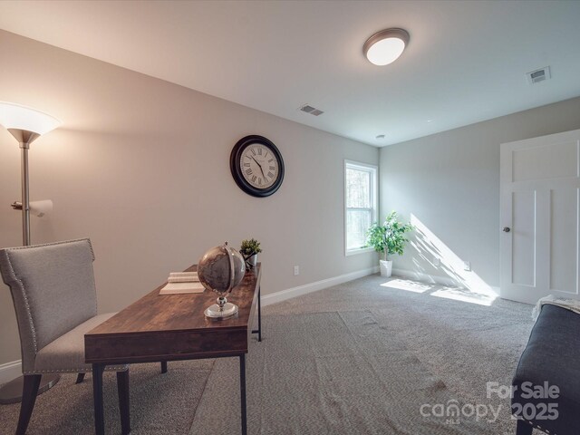 1016 Forest Dr, Marshville, NC 28103 - office with baseboards and carpet flooring