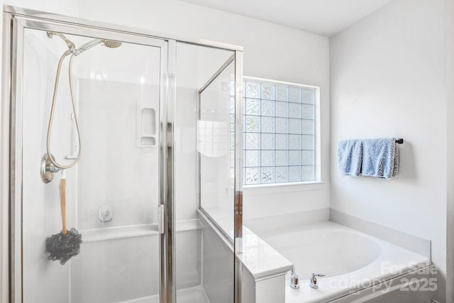 10509 Serape Rd, Charlotte, NC 28277 - bathroom featuring a shower stall and a bath