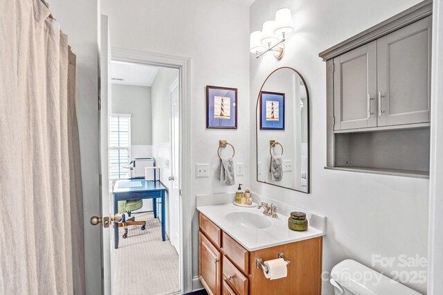 10509 Serape Rd, Charlotte, NC 28277 - bathroom featuring vanity and toilet