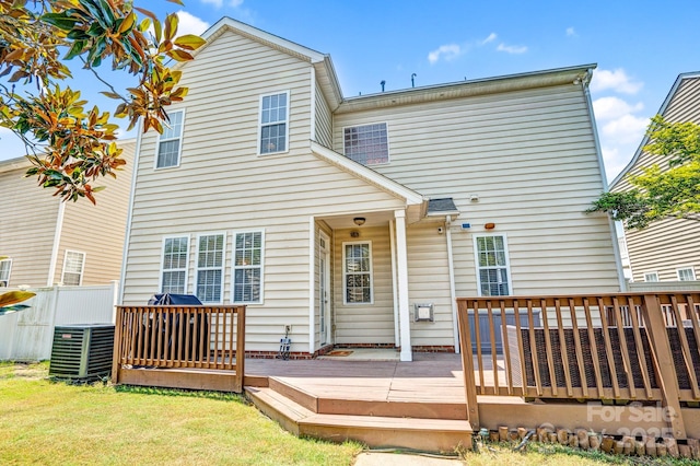 10509 Serape Rd, Charlotte, NC 28277 - back of house featuring a wooden deck