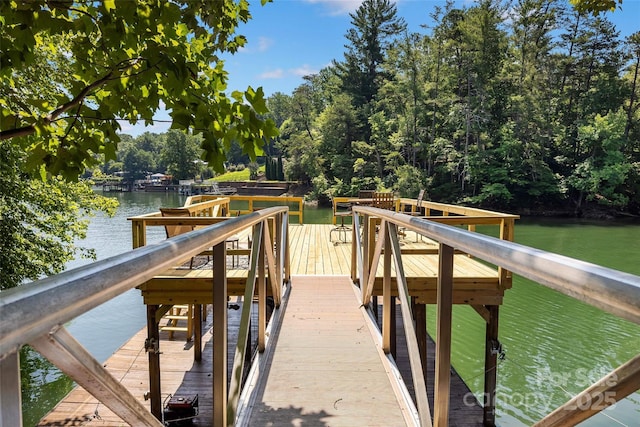 1181 Forest Lake Heights Dr, Nebo, NC 28761 - dock area with a water view