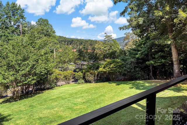 1181 Forest Lake Heights Dr, Nebo, NC 28761 - view of green lawn featuring a view of trees