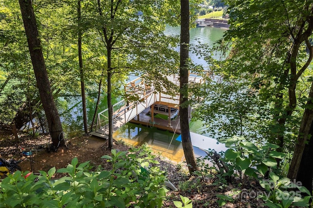 1181 Forest Lake Heights Dr, Nebo, NC 28761 - dock with a water view