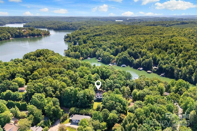 1181 Forest Lake Heights Dr, Nebo, NC 28761 - aerial view of a forest and a nearby body of water