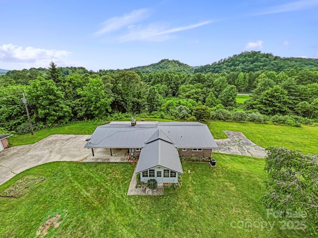 100 Nimitz Dr, Brevard, NC 28712 - aerial view of property and surrounding area featuring a forest