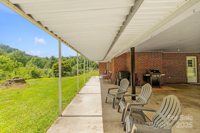 100 Nimitz Dr, Brevard, NC 28712 - view of patio / terrace featuring a grill