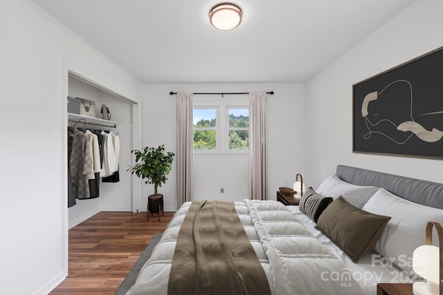 100 Nimitz Dr, Brevard, NC 28712 - bedroom featuring wood finished floors and a closet