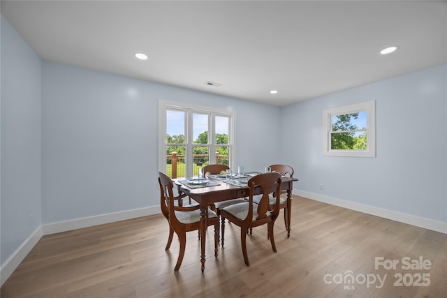 221 John C Logan Rd, Rutherfordton, NC 28139 - dining space featuring light wood-style flooring and recessed lighting