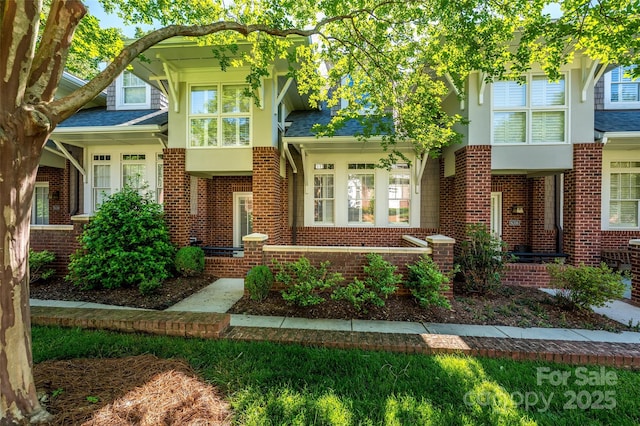 6312 Mission Pl, Charlotte, NC 28210 - view of front of house with brick siding and roof with shingles