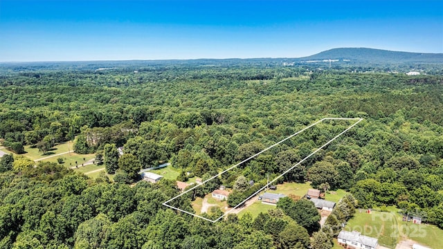 4905 Grassy Creek Rd, Denver, NC 28037 - aerial view of property's location featuring a forest and property boundaries highlighted
