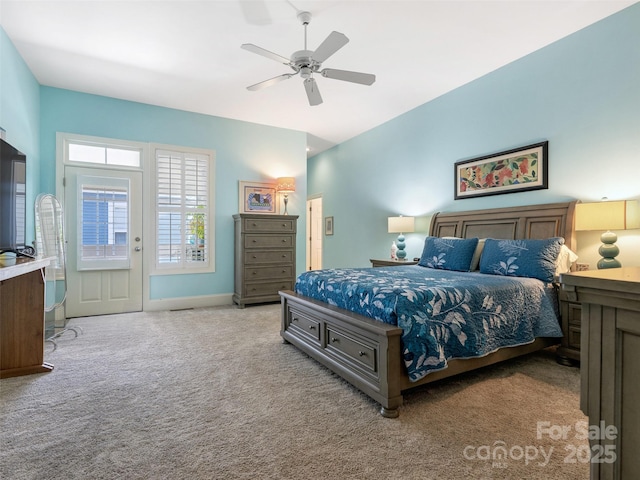 8918 Cotton Press Rd, Charlotte, NC 28277 - bedroom with carpet floors and ceiling fan