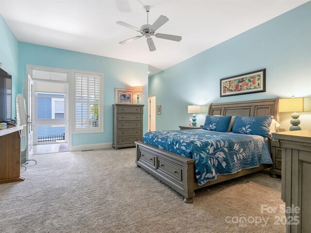 8918 Cotton Press Rd, Charlotte, NC 28277 - carpeted bedroom with a ceiling fan and baseboards