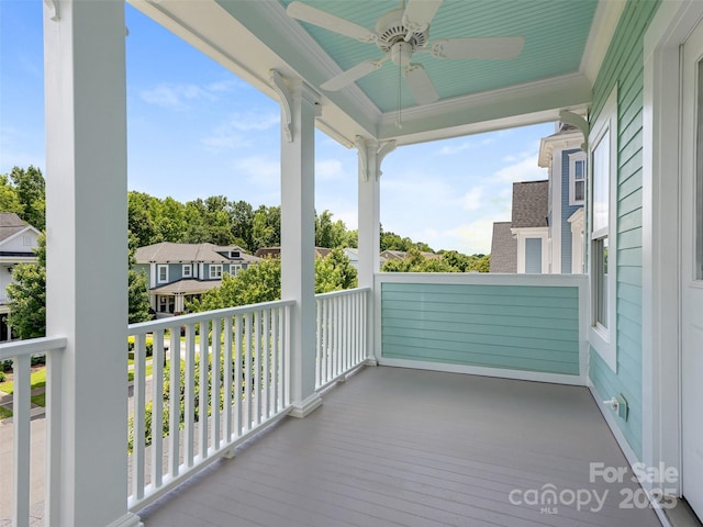 8918 Cotton Press Rd, Charlotte, NC 28277 - balcony with ceiling fan