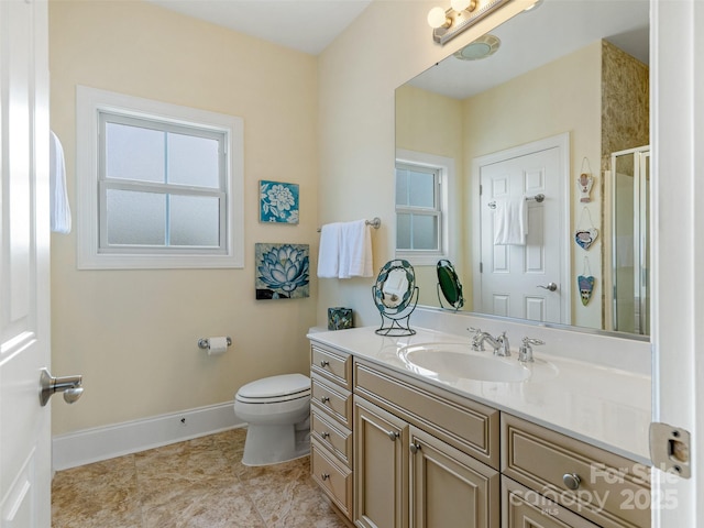 8918 Cotton Press Rd, Charlotte, NC 28277 - full bathroom with vanity and a shower with shower door