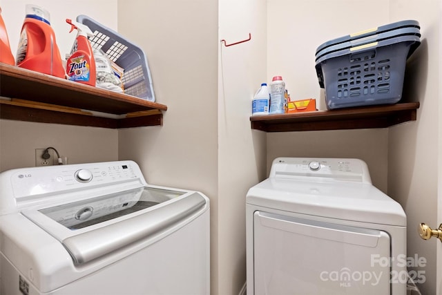 6309 Chamar Cir, Kannapolis, NC 28081 - washroom featuring washing machine and dryer