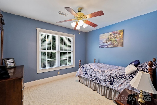 6309 Chamar Cir, Kannapolis, NC 28081 - carpeted bedroom with baseboards and a ceiling fan