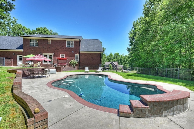 6309 Chamar Cir, Kannapolis, NC 28081 - view of swimming pool with a patio area