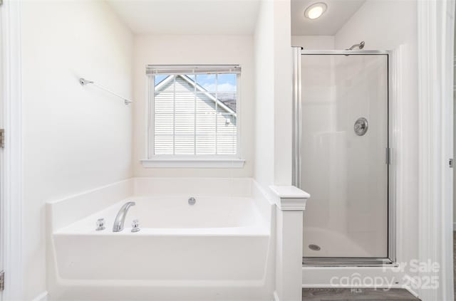 5233 Halverson Ct, Kannapolis, NC 28083 - full bath with a stall shower and a bath