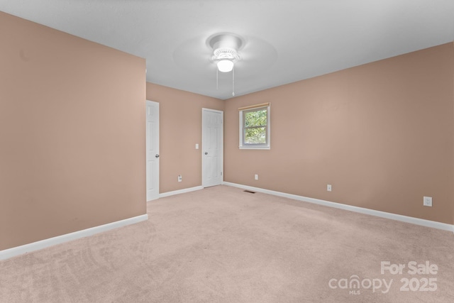435 Pauline Ave, Franklin, NC 28734 - spare room with light colored carpet and ceiling fan