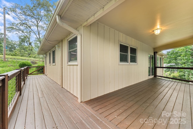 435 Pauline Ave, Franklin, NC 28734 - view of wooden terrace