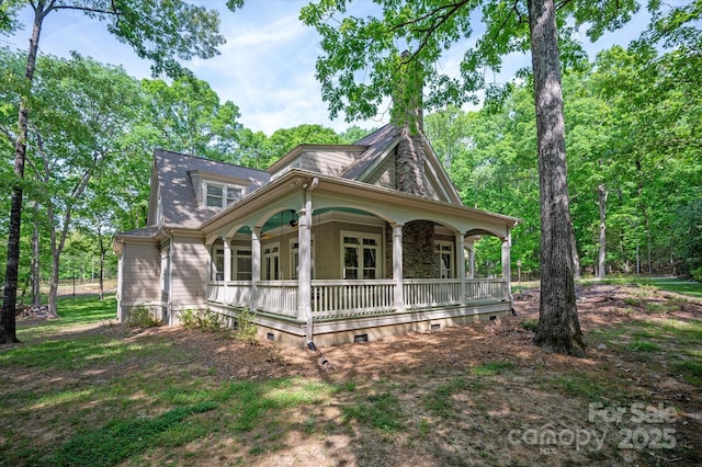 3408 Sandalwood Ln, Waxhaw, NC 28173 - view of front of house with a porch and crawl space