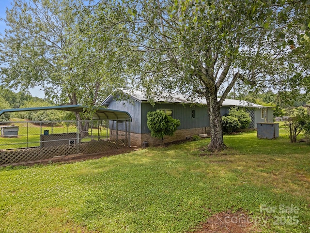 70 John Delk Rd, Hendersonville, NC 28792 - view of yard featuring a carport