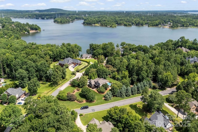 2074 Brandt Rd, York, SC 29745 - drone / aerial view of a large body of water and a heavily wooded area