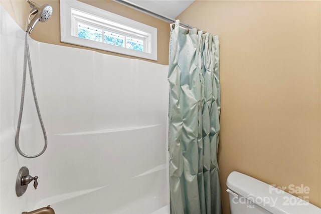 2074 Brandt Rd, York, SC 29745 - full bathroom with shower / bathtub combination with curtain and toilet