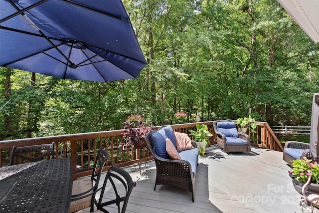 2074 Brandt Rd, York, SC 29745 - wooden deck with a view of trees