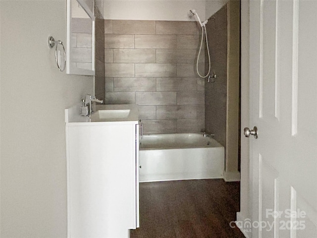 33 Graybark Ct, Waynesville, NC 28786 - bathroom featuring vanity and shower / washtub combination