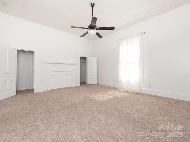 110 College St, Marshville, NC 28103 - unfurnished bedroom with carpet flooring and ceiling fan